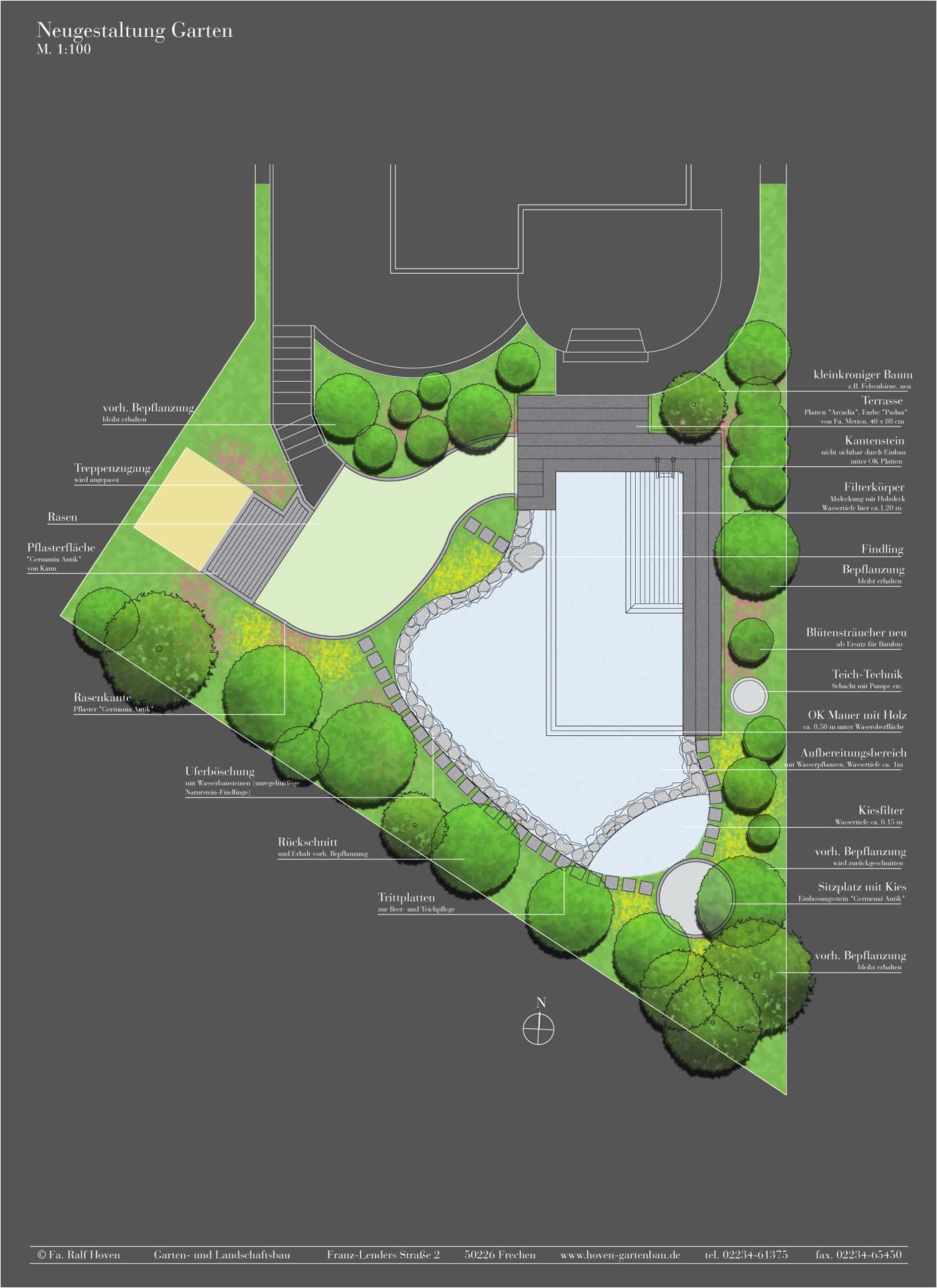Gartengestaltung Bergheim Schwimmteich