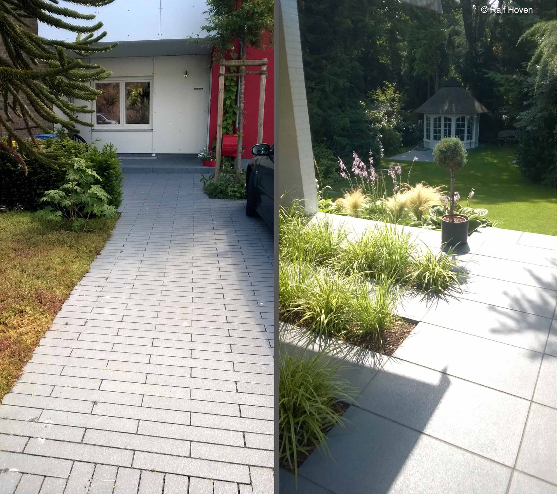 Gartengestaltung in K&ouml;ln Wege Terrassen Betonstein Schellevis