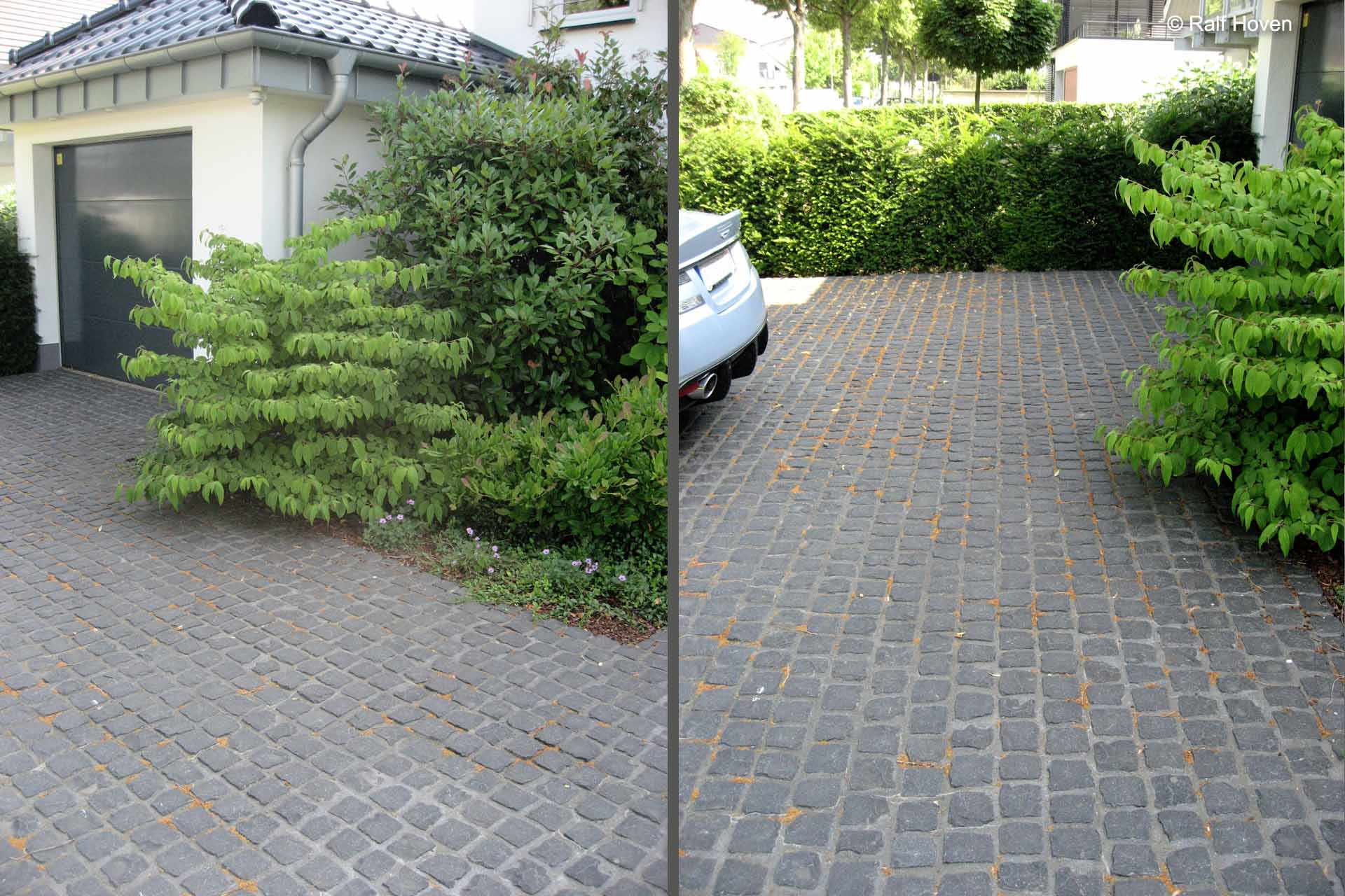 Gartengestaltung in K&ouml;ln Wege Terrrassen Naturstein Basaltlava